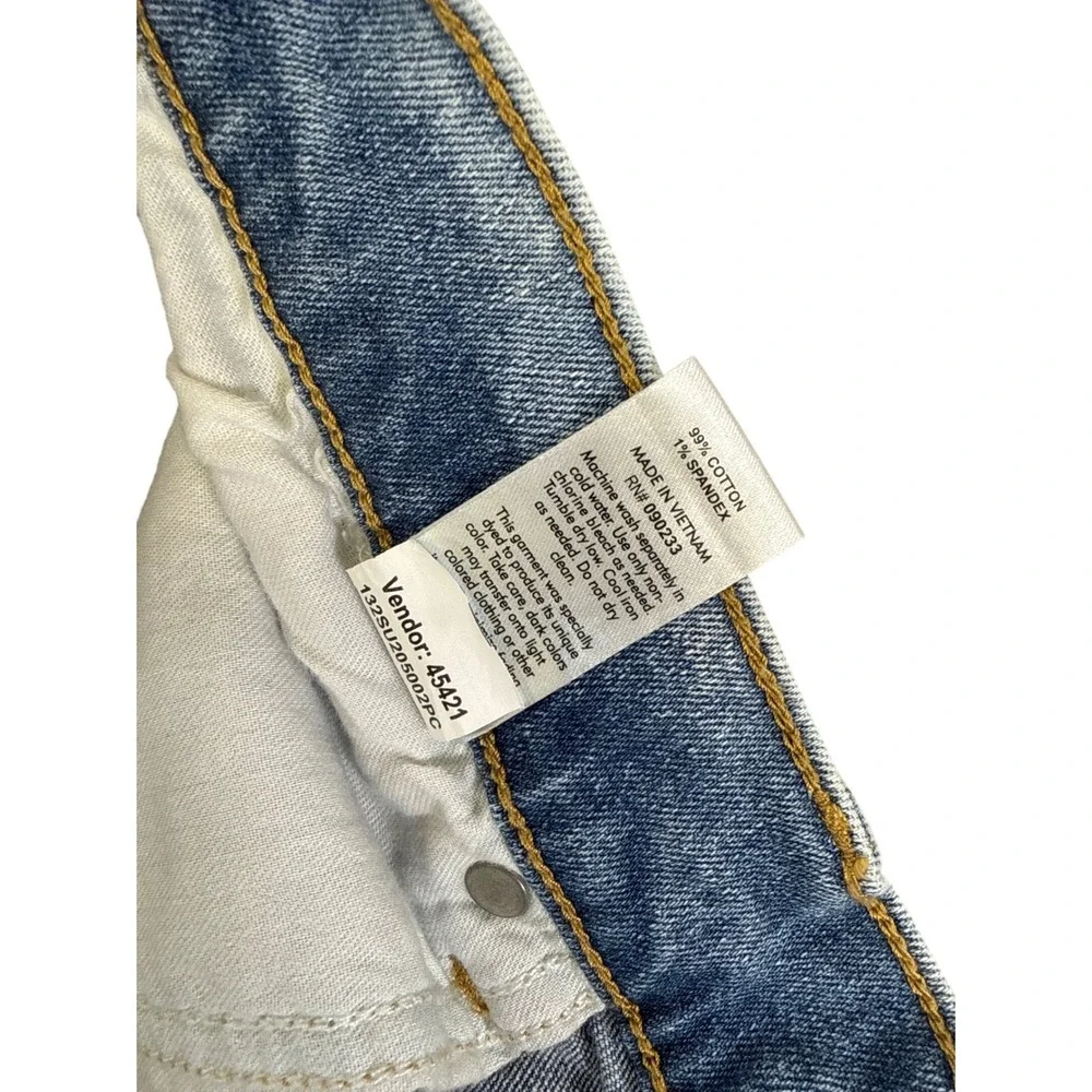 PacSun Stacked Skinny Distressed Light Wash Blue Jeans Mens 32x32 132SU205002PC